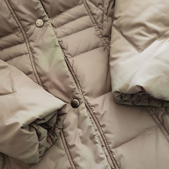 Larry LEVINE DOWN Puffer Trench Coat XS - Picture 11 of 14